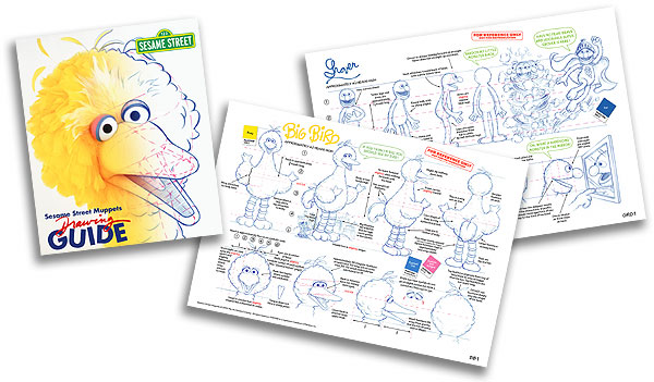 Sesame Street Muppets Drawing Guide